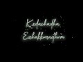 Naanum Rowdy Dhaan Kannaana Kanne Lyric Video Black Screen