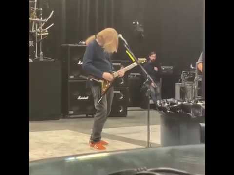 2020 january Megadeth rehearse for European tour [Poison Was The Cure]