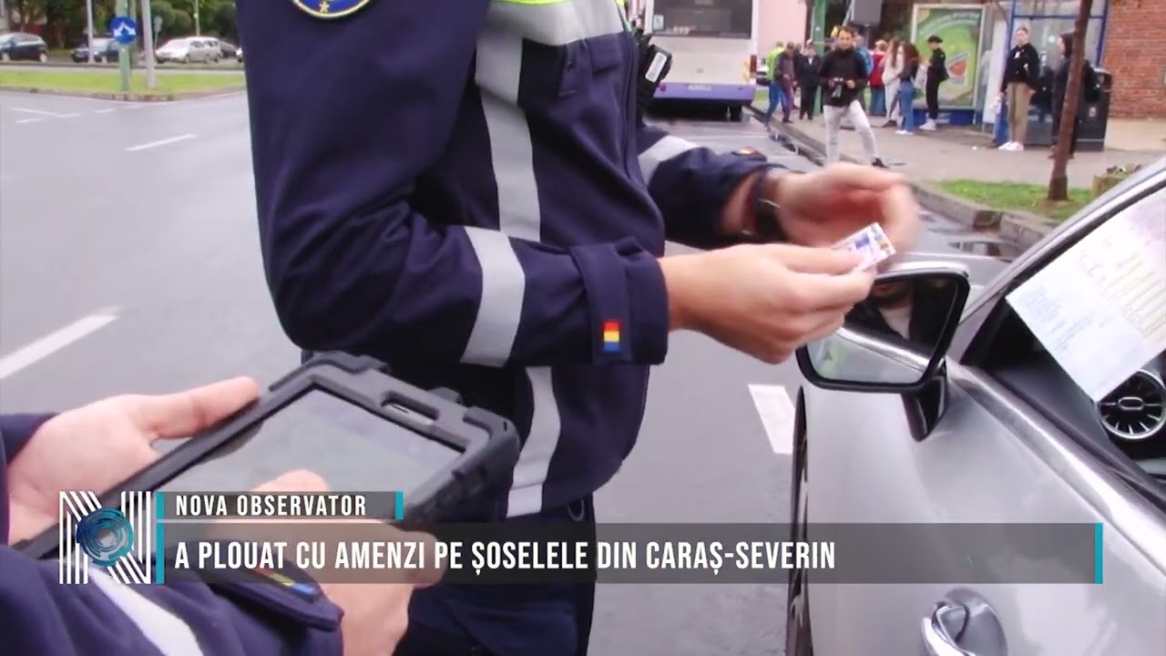 A plouat cu amenzi pe șoselele din Caraș-Severin