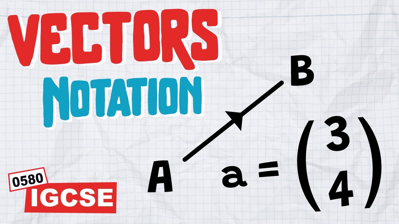 Vector Notation for Mathematics IGCSE 0580