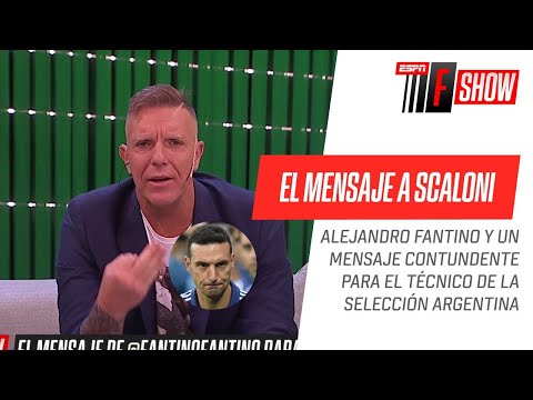 Alejandro Fantino, CATEGÓRICO con Lionel #Scaloni