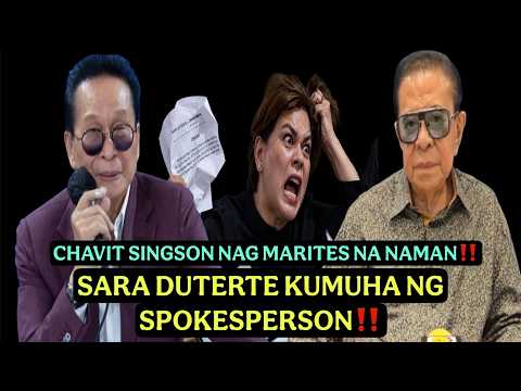 SABIT UMEPAL NA NAMAN‼️SARA DUTERTE HINDI NA KINAYA KUMUHA NA NG SPOKESPERSON‼️