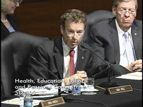 Sen. Rand Paul Speaks at HELP Committee Hearing on NCLB - 11/08/11