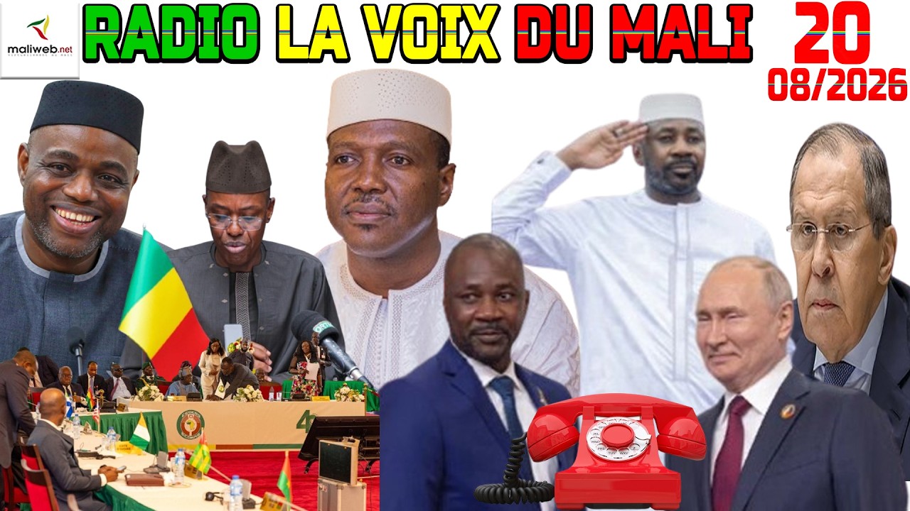 La Revue de Presse de la RADIO LA VOIX DU MALI du 20 Août 2026