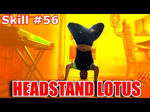 Learn how to do a Headstand Lotus with Hands