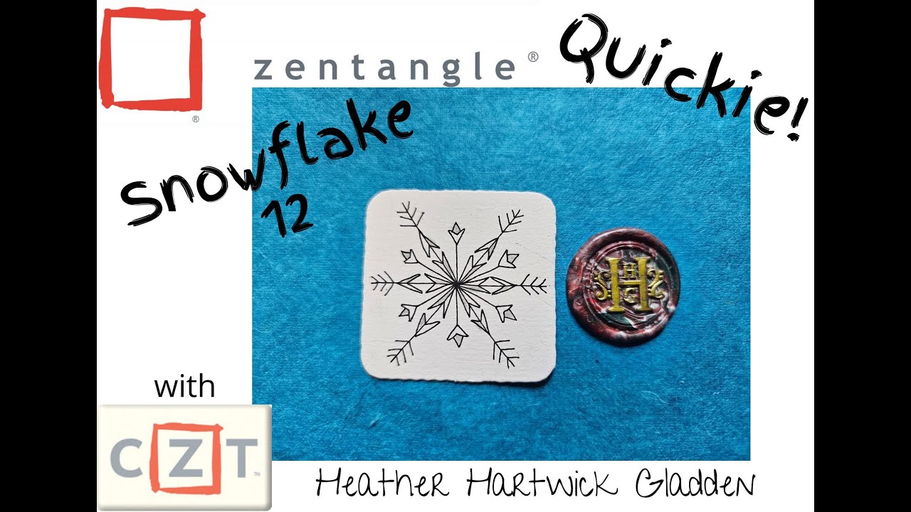 Snowflake 12 | Zentangle® Quickie