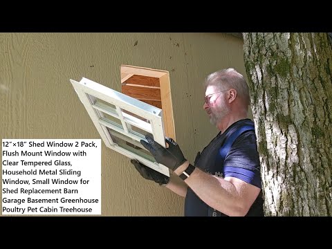 Shed Window Install in under 20 Minutes! Quick & Easy