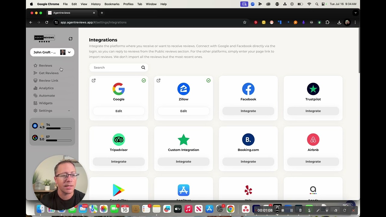 LevelUp - Agent Review Platform Overview