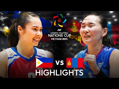 Philippines 🇵🇭 vs Mongolia 🇲🇳 | Highlights | AVC Women's Nations Cup 2025
