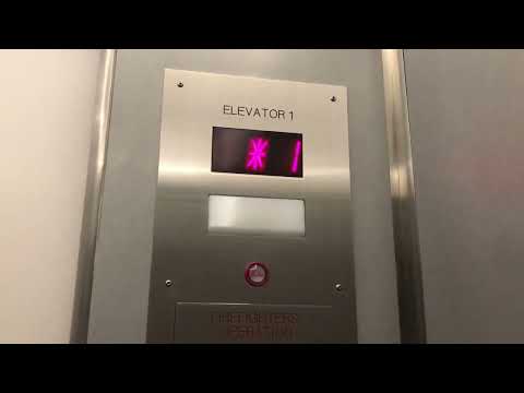 Glitchy slap-on vintage Otis traction elevator - 11 E. Gay St. - Columbus, OH