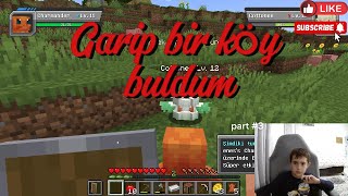 modlu minecraft oyununda garip bir köy buldum