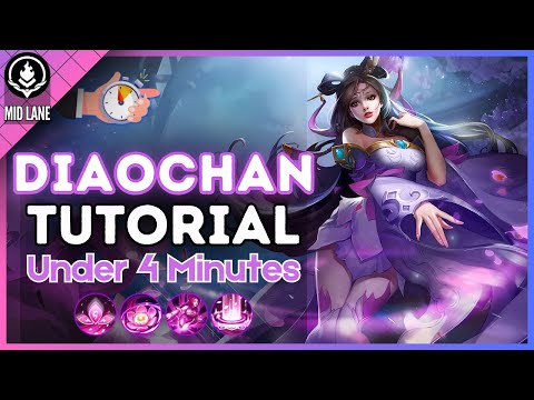 4-Minute Diaochan Tutorial in Mid Lane || (HoK S8) 2025
