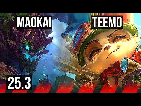 MAOKAI vs TEEMO (TOP) | EUW Diamond | 25.3