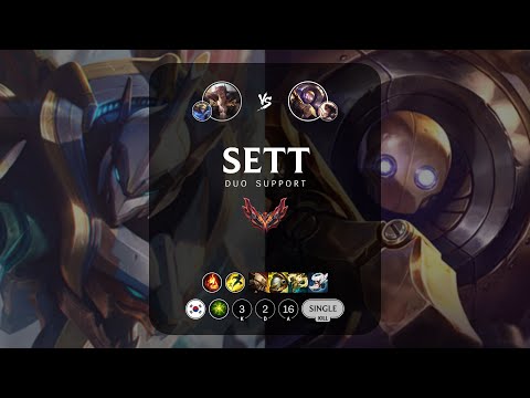 Sett Support vs Blitzcrank - KR Grandmaster Patch 13.16