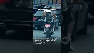 Detik-detik Bule di Bali Kendarai Motor Dinas, Ngaku Dipakai Membeli Minum, Ini Kata Pemilik Motor