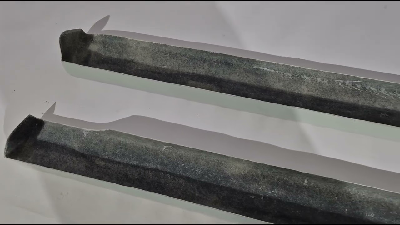 Накладки на пороги Meliset (грунтованные под покраску) Video 1