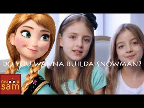 DO YOU WANNA BUILD A SNOWMAN? - Frozen by 10 year old Sophia and Bella | Mugglesam