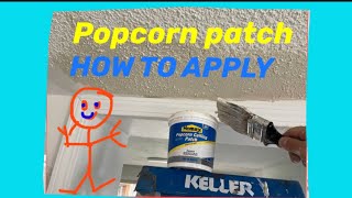 How to apply homax popcorn ceiling patch ￼quick and easy video review ￼