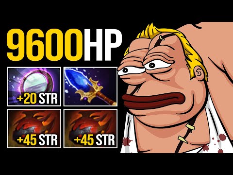 9600+ HP CRAZY PUDGE  2 Hearts +Tier 5 Item vs MEGACREEP | Pudge Offlane | Pudge Official