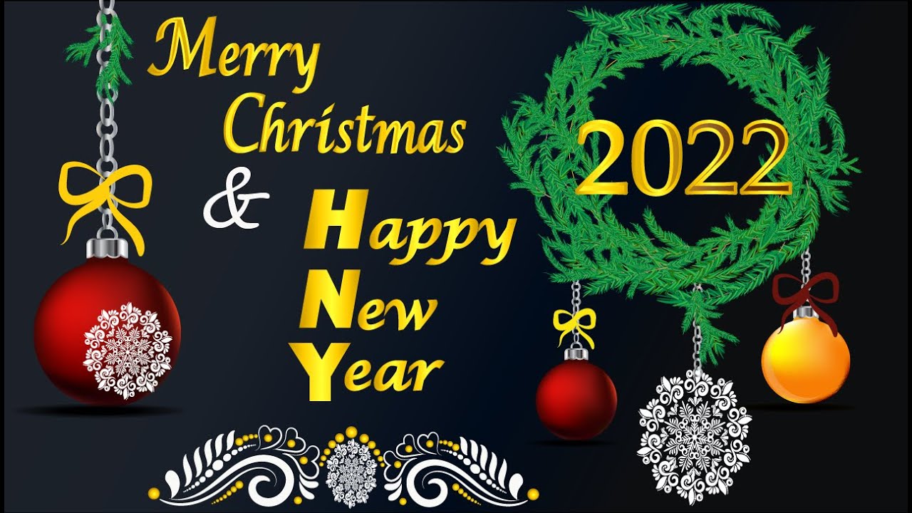 How to draw Merry Christmas & Happy New Year Poster in illustrator