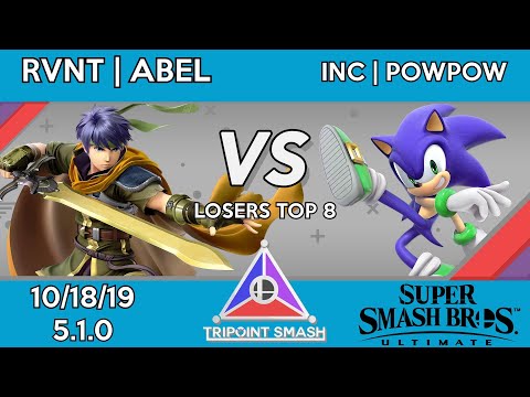 Tripoint Smash 82 - Losers Top 8 - RVNT | Abel(Ike) Vs. InC | PowPow(Sonic)