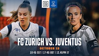FC Zürich vs. Juventus | UEFA Women's Champions League 2022-23 Giornata 1 Full Match