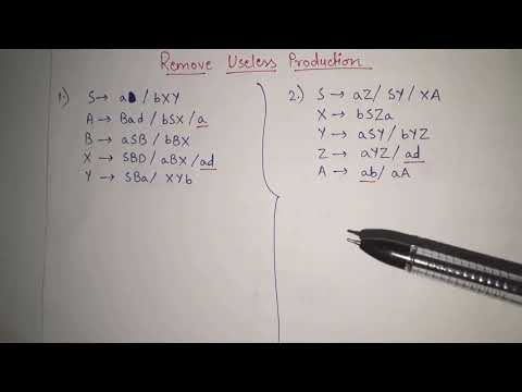 How to remove useless productions from Context Free Grammar (CFG) | Eliminate Useless Production CFG