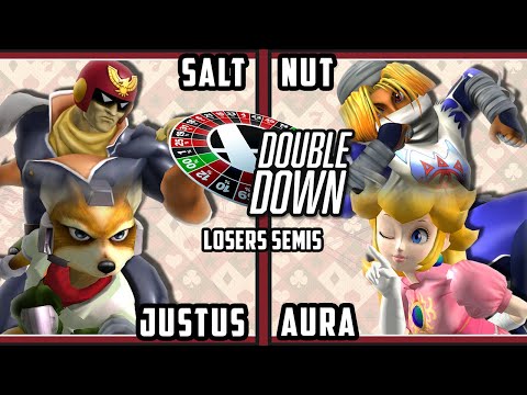 Double Down 2022 Losers Semis - Salt & Justus Vs. Aura & Nut - Smash Melee Doubles