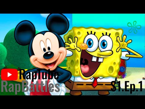 Mickey Mouse vs Spongebob Squarepants: RAP BATTLE (RapTube Rap Battles S1 Ep.1)#rapbattle #all