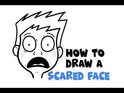 Scared Cartoon Face