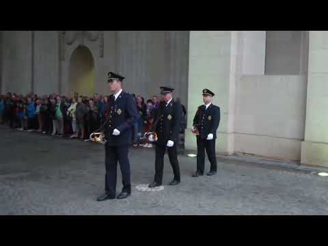 Menin gate, Ypres, people were numb after learning Queen Elizabeth had just passed away 😥😥