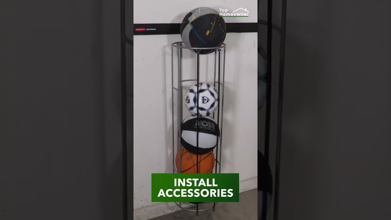 Maximize Your Garage Storage Space with the Rubbermaid FastTrack System #shorts