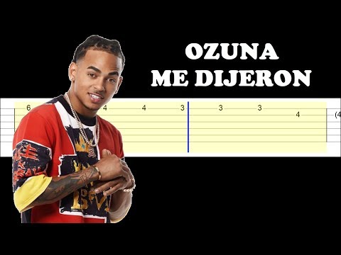 Ozuna - Me Dijeron (Easy Guitar Tabs Tutorial)
