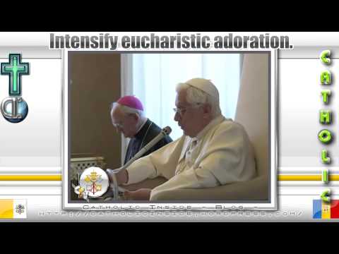 Seminarians: intensify eucharistic adoration.