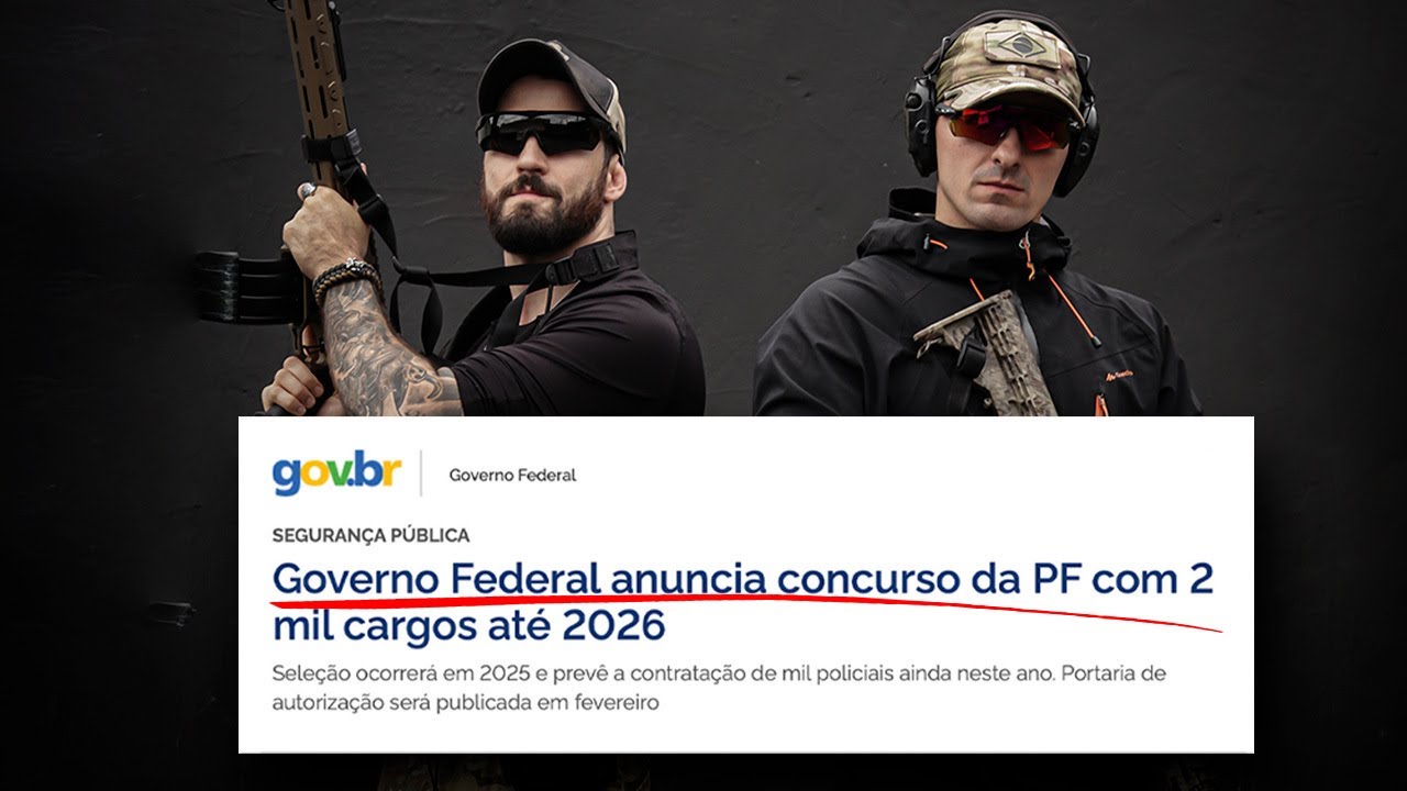 CONCURSO PF CONFIRMADO! Governo anuncia autorização nos próximos dias!