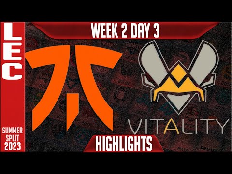 FNC vs VIT Highlights | LEC Summer 2023 W2D3 | Fnatic vs Team Vitality