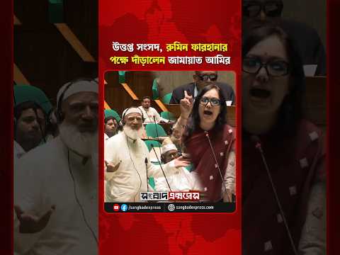 উত্তপ্ত সংসদ, রুমিন ফারহানার পক্ষে দাঁড়ালেন জামায়াত আমির