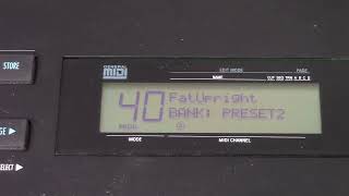 Video thumbnail for 1999 Alesis QS8.1 64 Voice Expandable Synthesizer 88 Key Digital Piano Workstation by keyboard resource