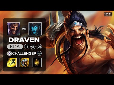 Draven vs Kalista ADC - KR Challenger - Patch 12.11 Season 12
