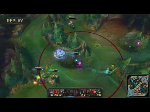 SKT vs CLG Game 2 Teamfight Battle in the Jungle 10 minutes in - MSI 2016 Finals