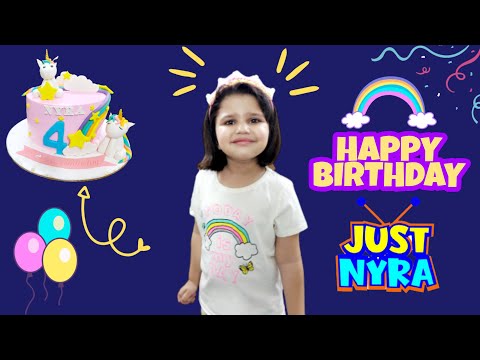 Happy Birthday to Nyra - Surprise Rainbow Cake and Gifts - Birthday Celebration
