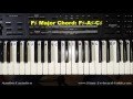 How To Play The F Sharp Major Chord F On Piano And Keyboard