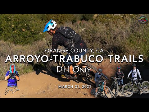 MTB Riding DH Trails at Arroyo-Trabuco, DH Only, Mar 31, 2021