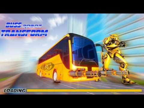 Bus robot car transform War police robot car games walkthrough part 1