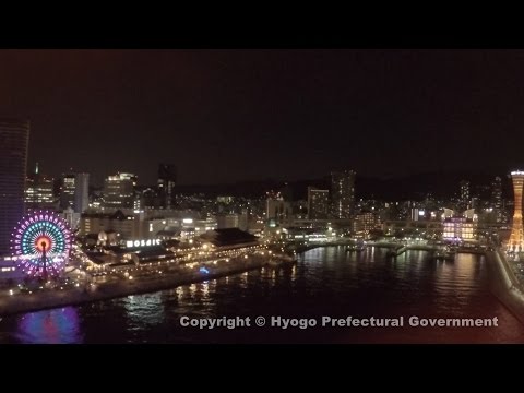 神戸の夜景(海上からの風景)