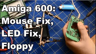 Amiga 600 Update #4: Fixing Mouse & LED Cable, Plus Floppy Molex