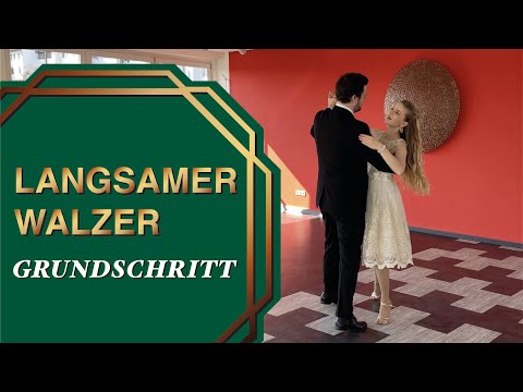 Langsamer Walzer Tanzen | Grundschritt lernen | Tanzkurs Tutorial | Schritt für Schritt