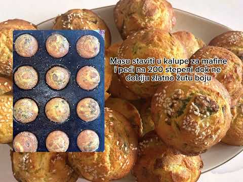 Projice sa sirom i spanaćem  | brze i jednostavne 🥧👩‍🍳 (muffins)