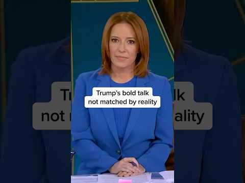 Trump's bold talk not matched by reality