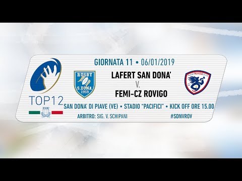 TOP12 2018/19, Giornata 11 - Lafert San Donà v Femi-CZ Rovigo
